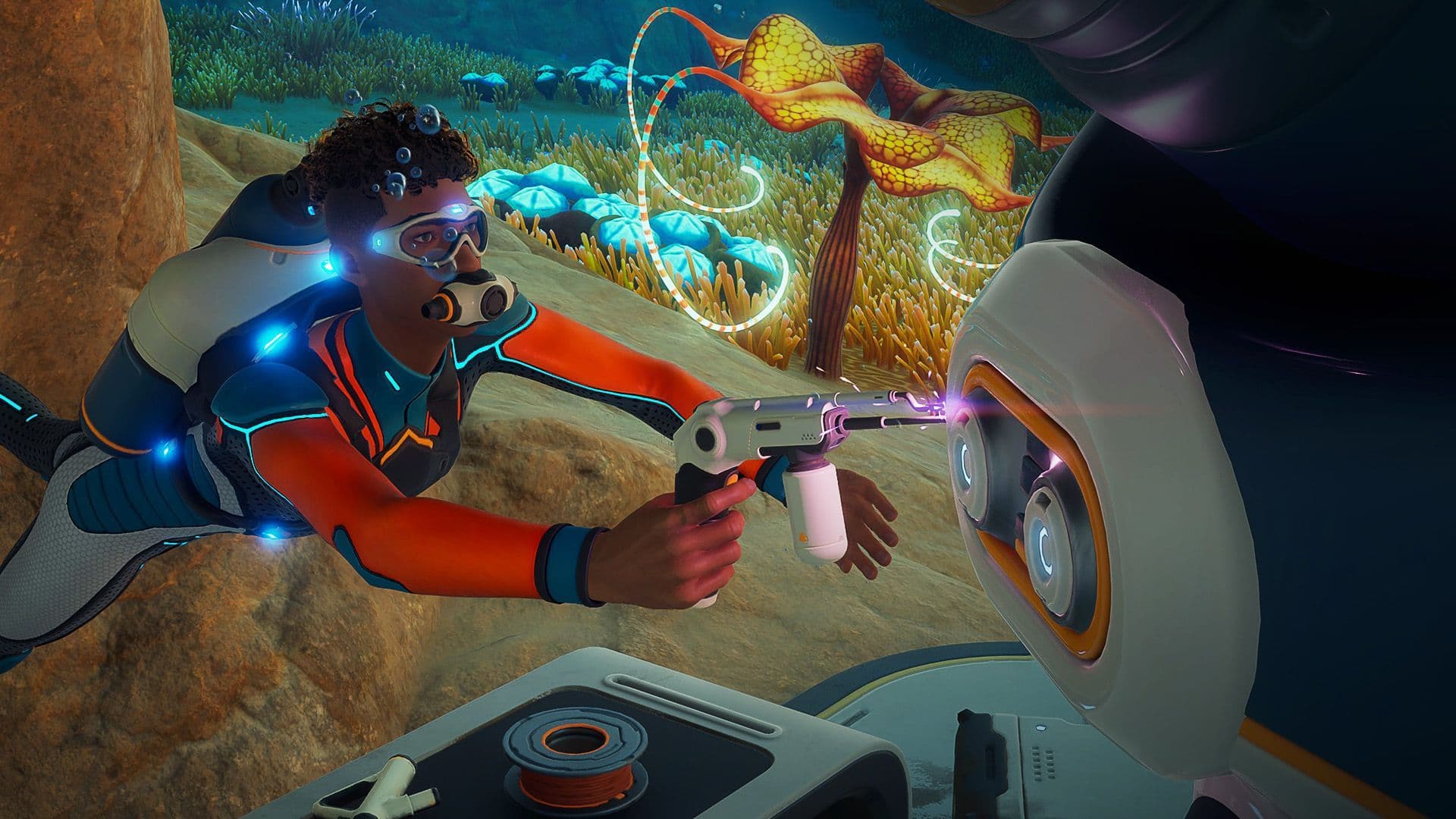 Official Subnautica 2 Hotfix 3 key art from Unknown Worlds