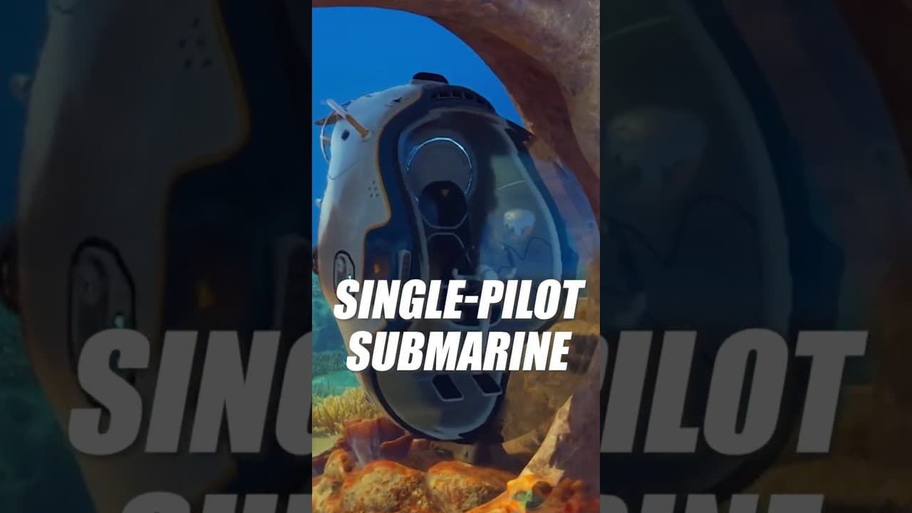 Official Subnautica YouTube Short thumbnail showing the Tadpole submersible